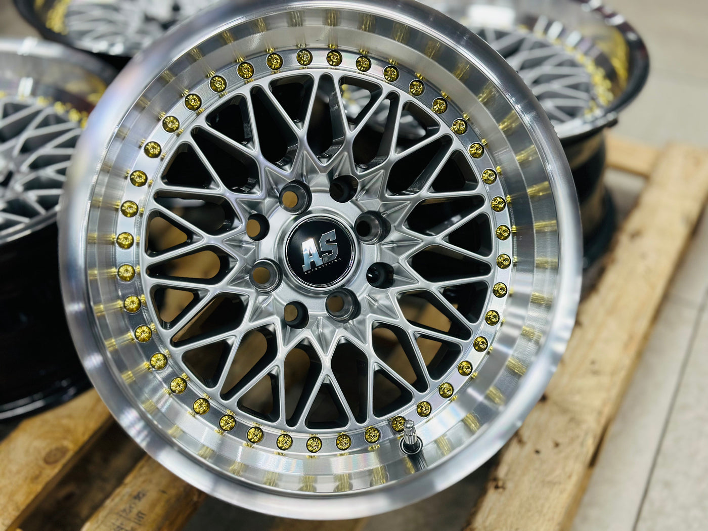 15” AS-7416 VS SILVER  4/100 4/114 wheels