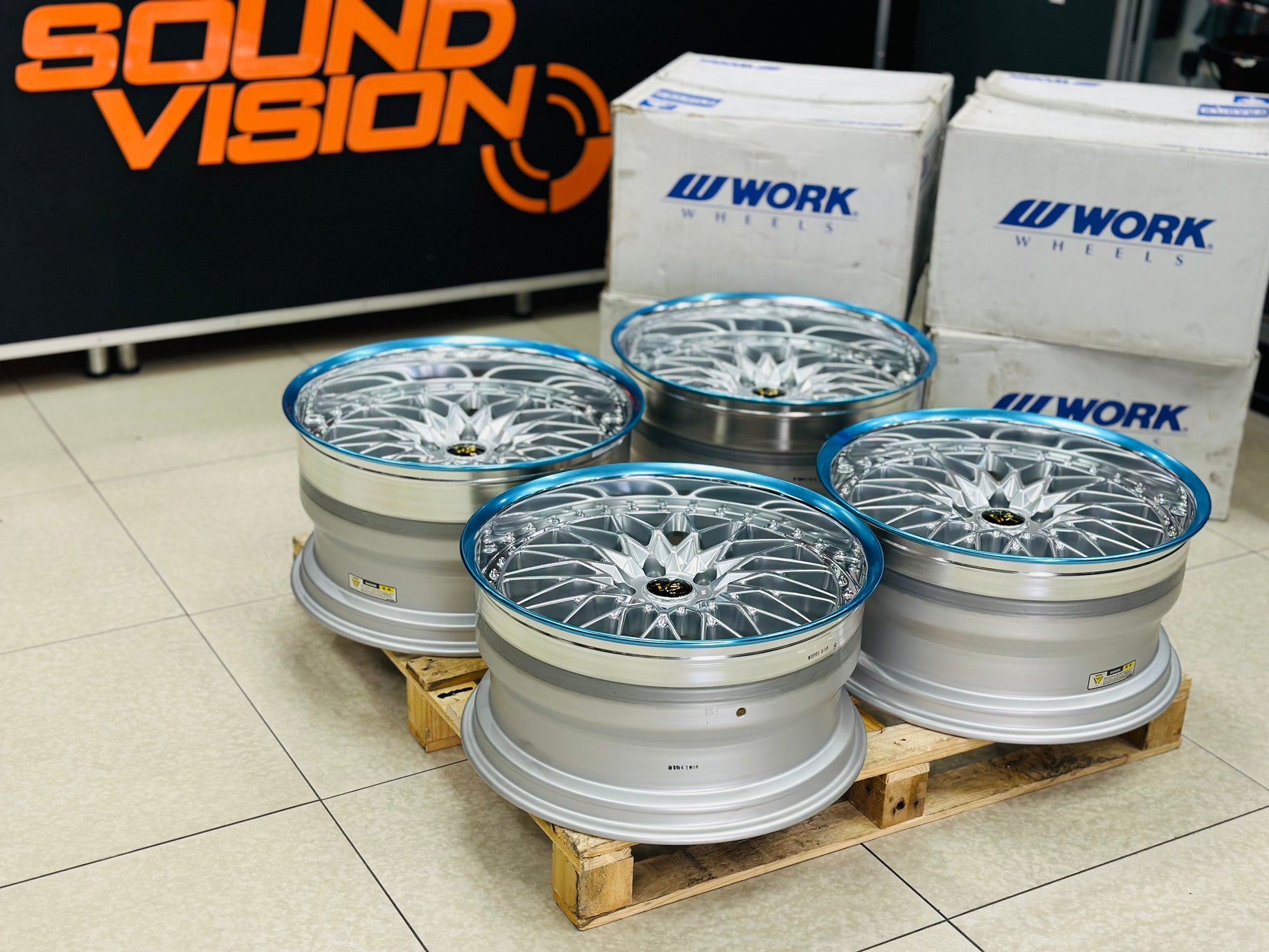 20” WORK VSXV 3pce split wheels 5/120