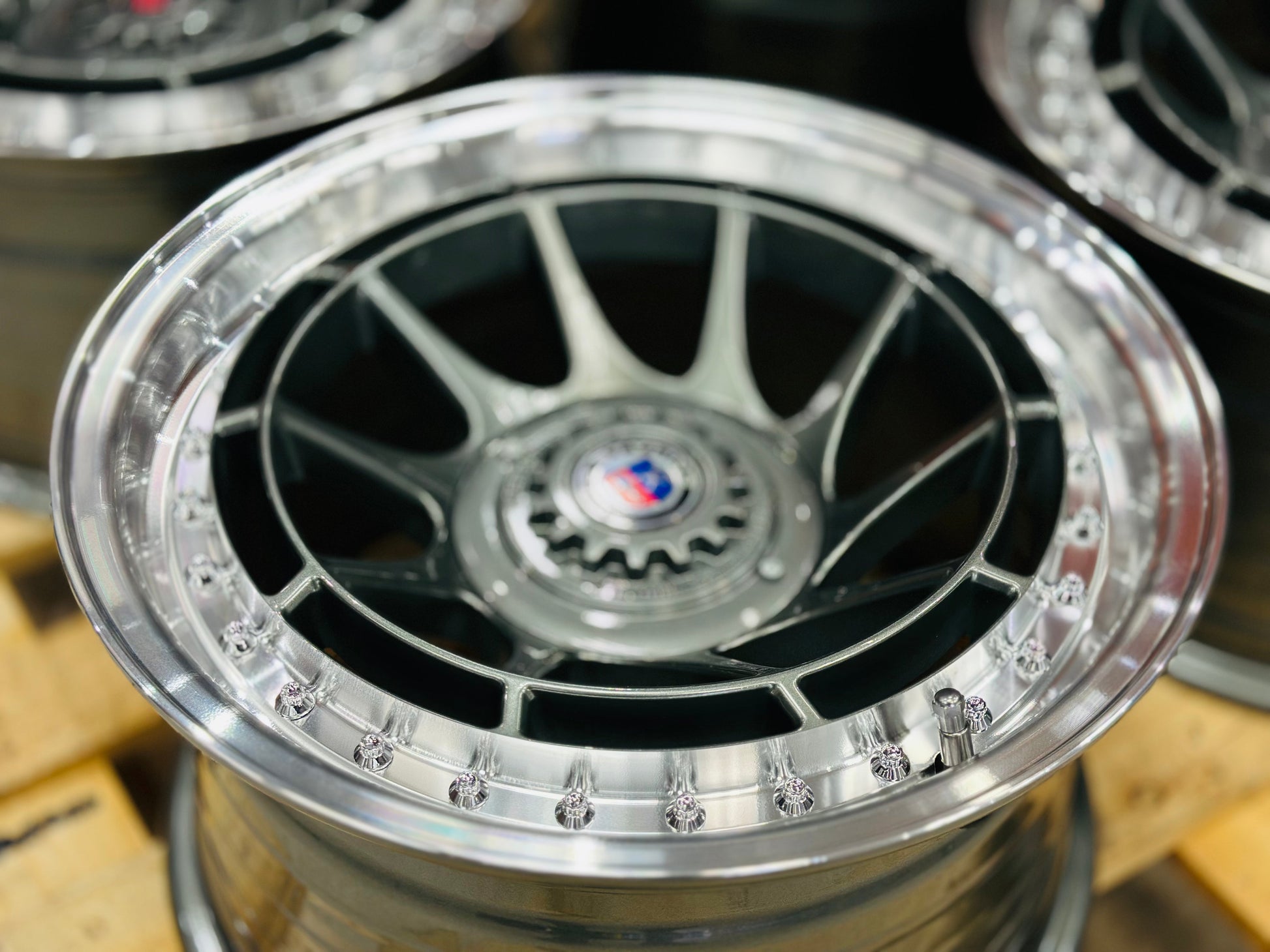 15” AS-7574 GUNMETAL 4/100 4/108 wheels