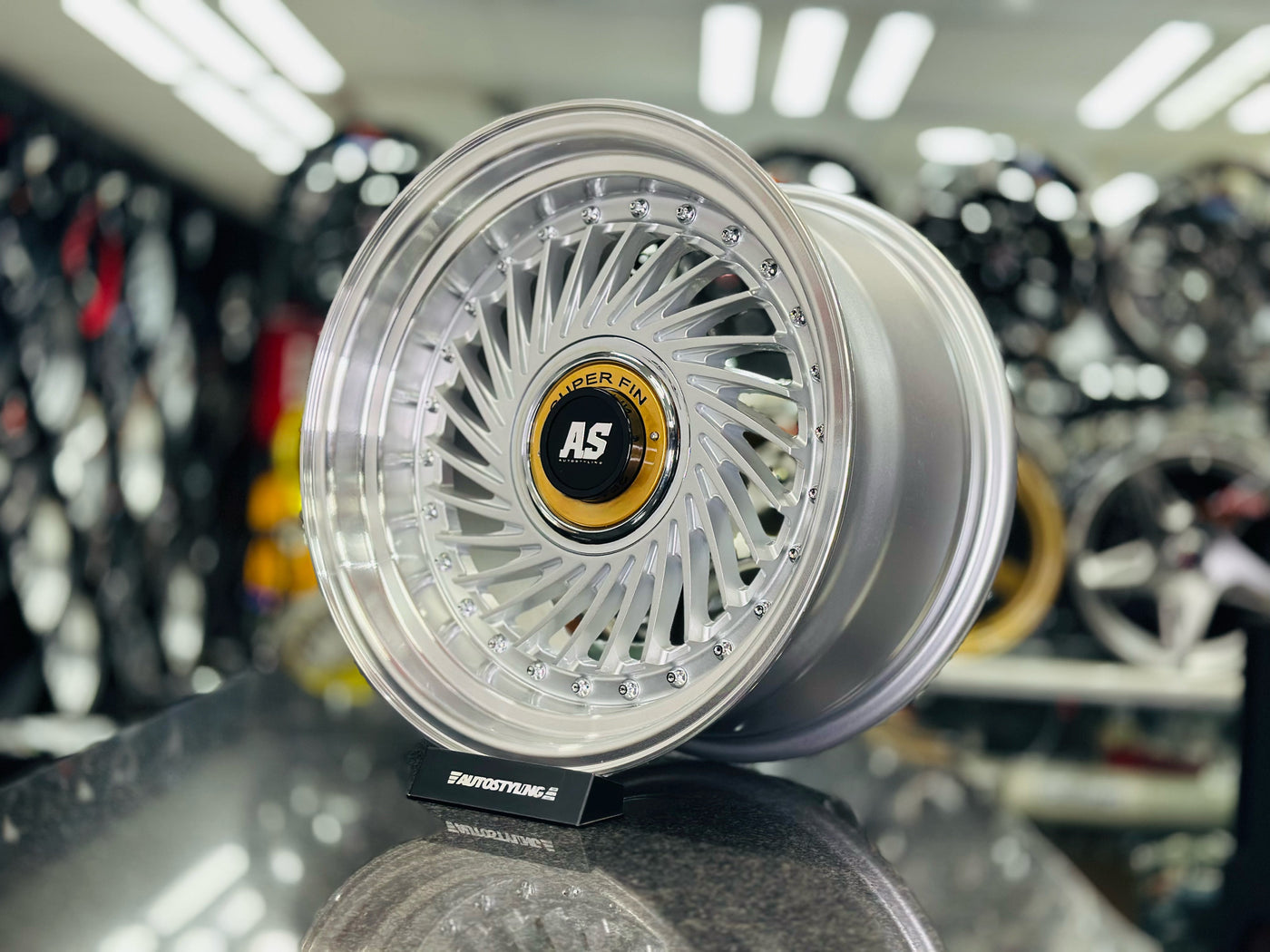 15” AS-SUPERFIN 4/100 & 4/108 SILVER WHEELS