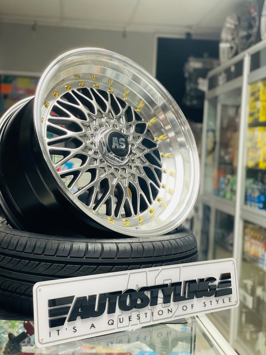 17" AS-008 4/100 & 4/108  GUNMETAL WHEELS