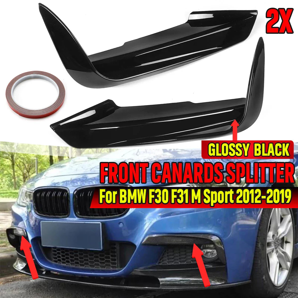 F30 fog canards m-sport
