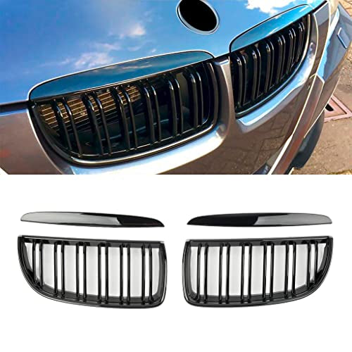 BMW E90 PRE-FACE LIFT DOUBLE GRILL GLOSS BLACK