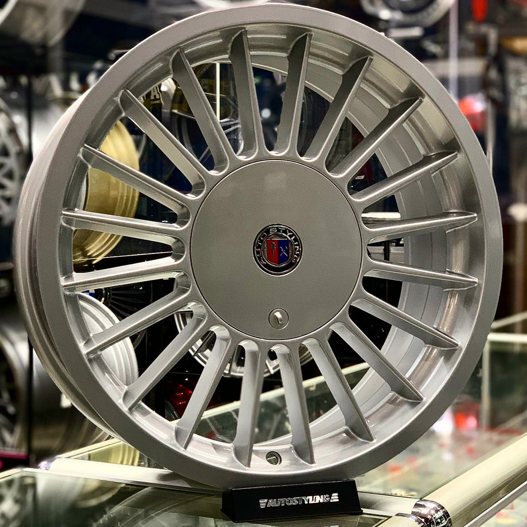 17” AS-PINA ALPINA  CLASSIC SILVER 4/100 & 5/100 wheels