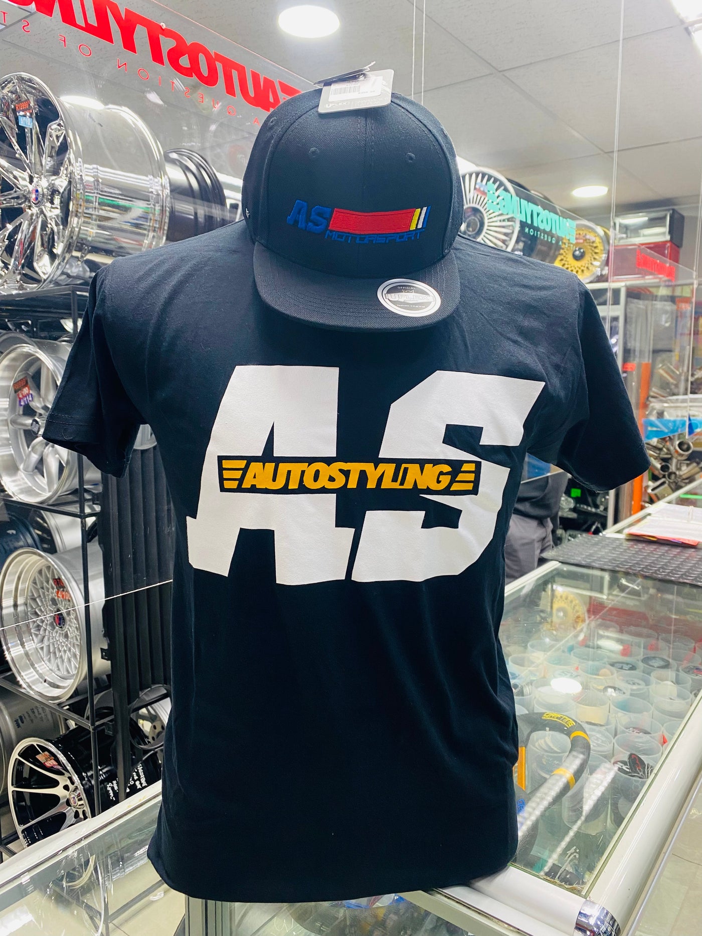 AS YELLOW PRINT T-SHIRT BLACK