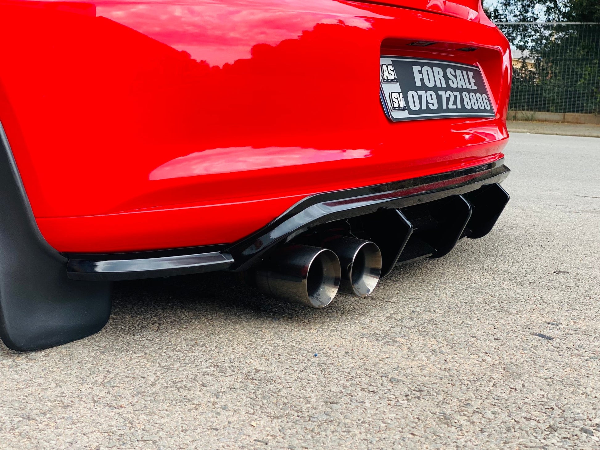 VW POLO 6 TSI TO GTI REAR DIFFUSER