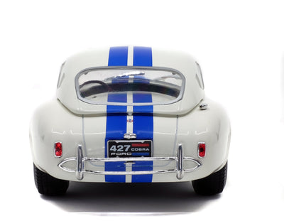 SOLIDO 1:18 SCALE MODEL CAR AC SHELBY COBRA 427 MK2 1965 WHITE