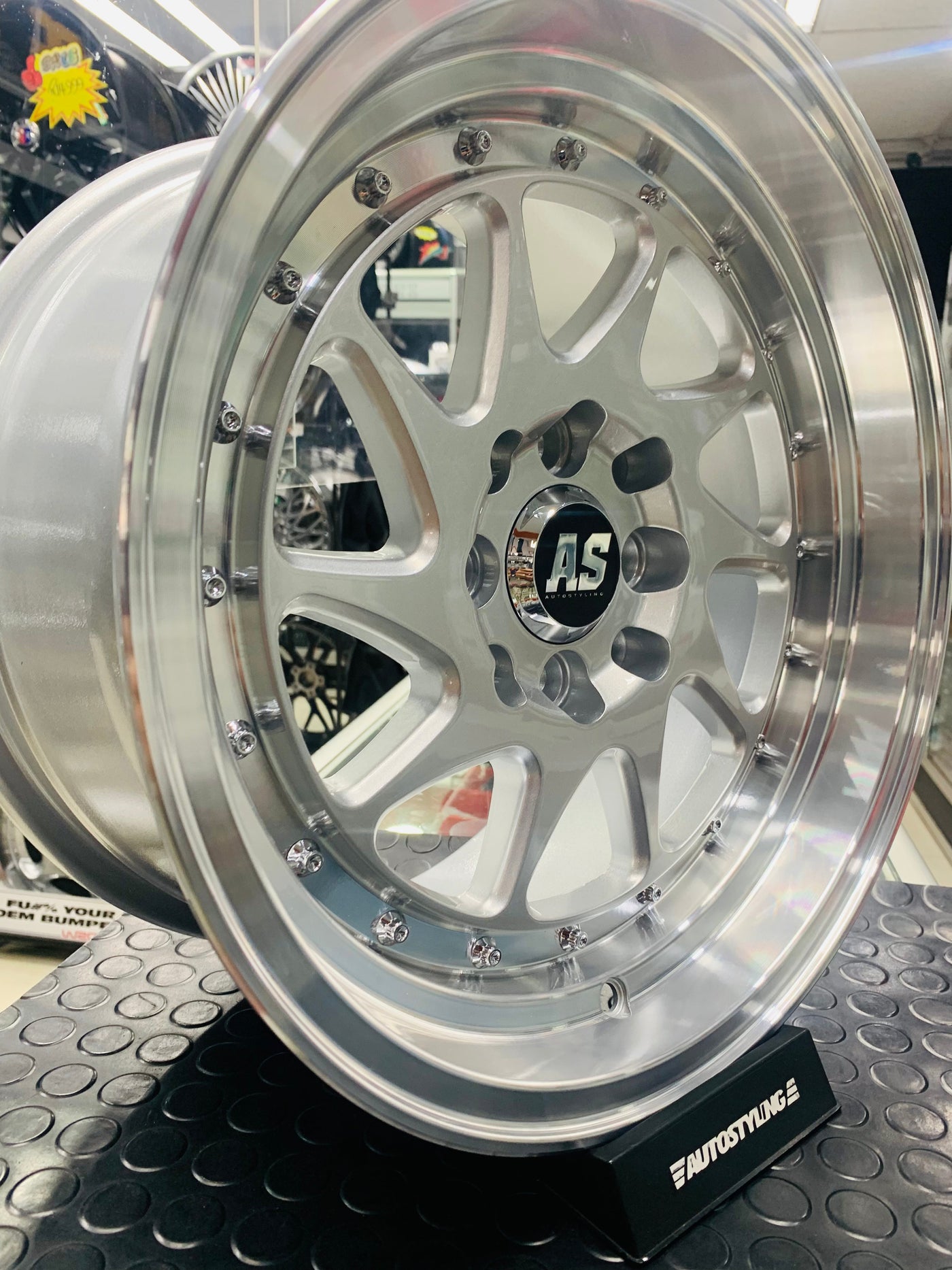 15” AS-AW091 4/100 & 4/114 multi pcd silver wheels