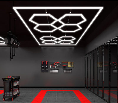 Designer Hexagon /arrow led lights 4.8m x2.4m