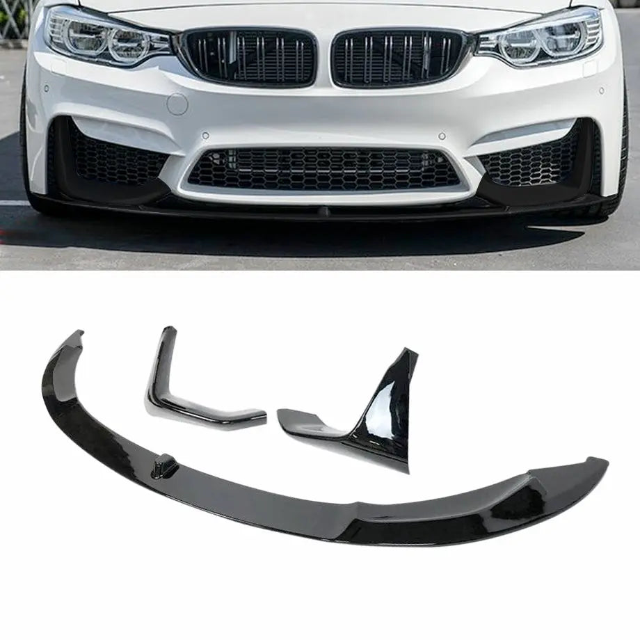 BM F80/F82 M3 M4 FRONT MP SPOILER GLOSS BLACK
