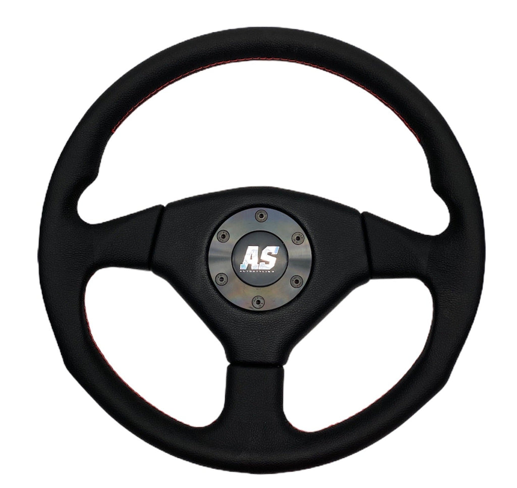 GENUINE LEATHER STEERING WHEEL 360mm GENUINE LEATHER