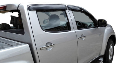 Isuzu D-max 2012-2020 Matt Black Weather Shields