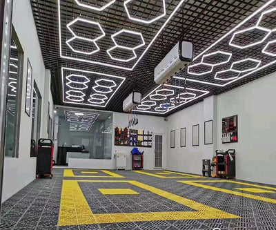 Designer Hexagon /arrow led lights 4.8m x2.4m