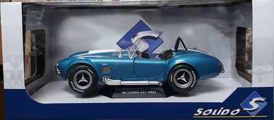 SOLIDO 1:18 SCALE MODEL CAR AC SHELBY COBRA 427 MK II - 1965