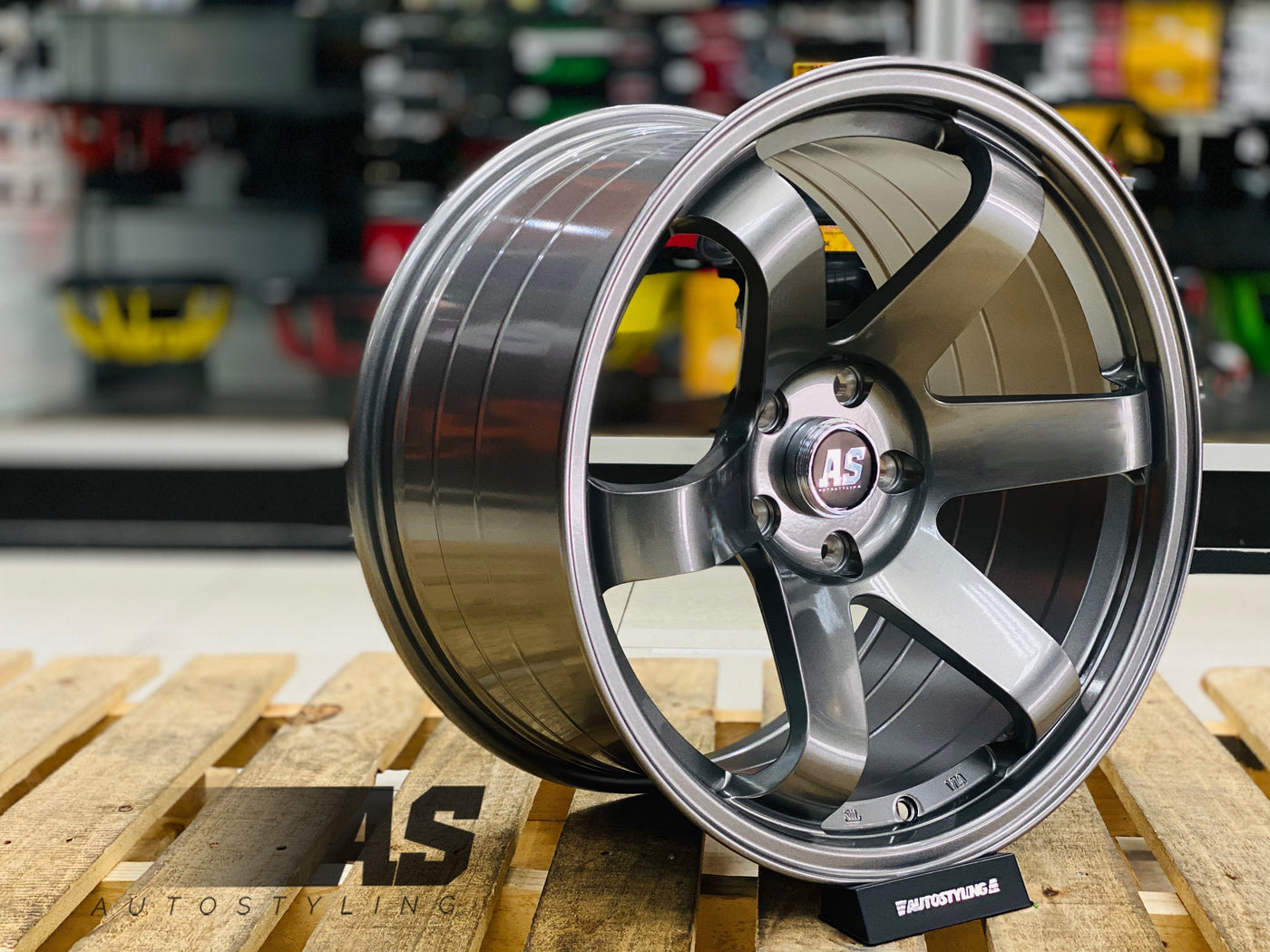 18” AS- TE37 5/114 GUNMETAL NARROW WIDES