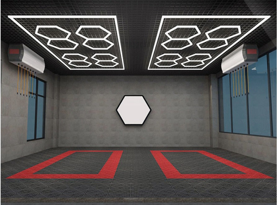 Designer Hexagon /arrow led lights 4.8m x2.4m