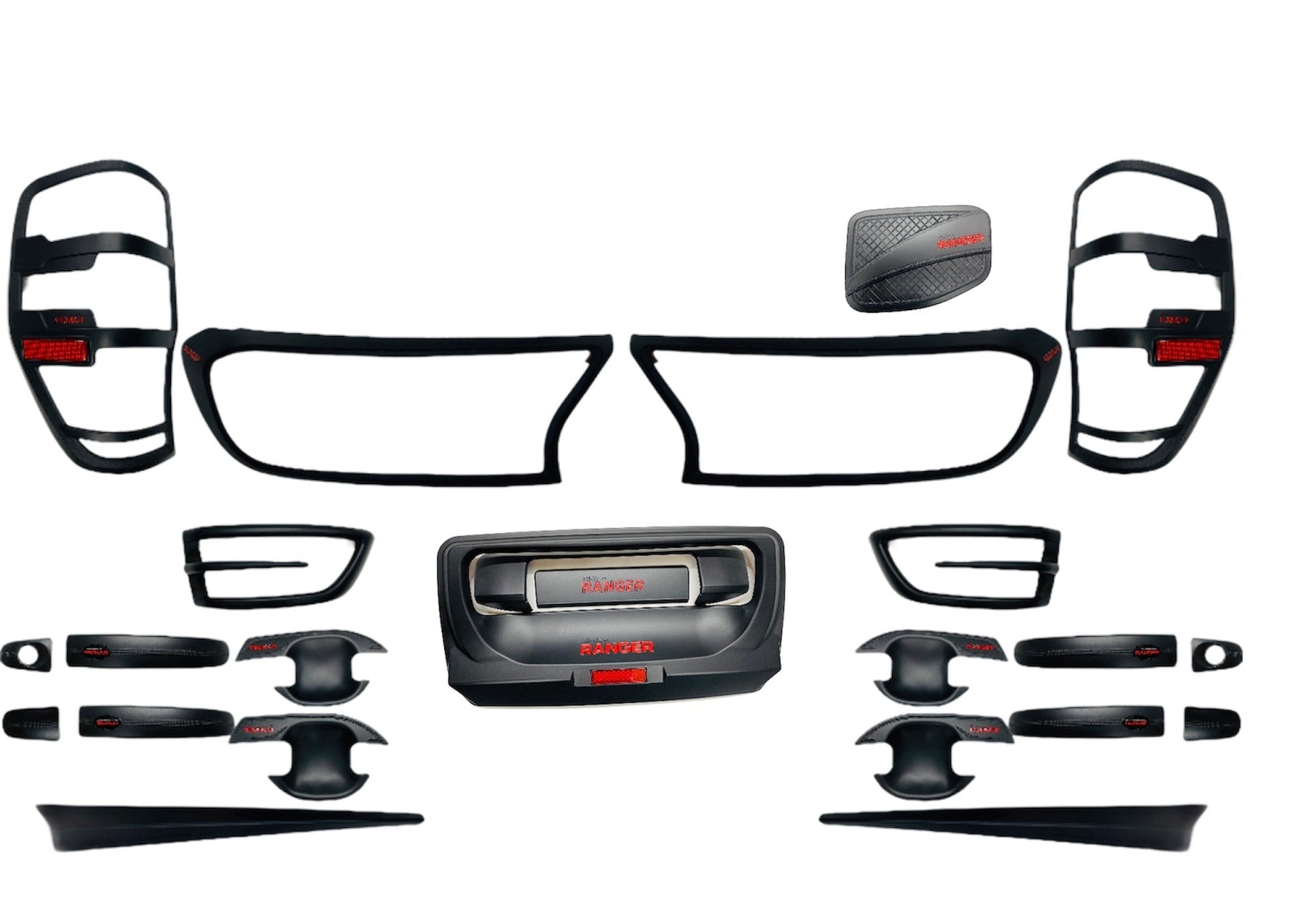 FORD RANGER T7 TRIM COMBO KIT WITH RED REFLECTORS