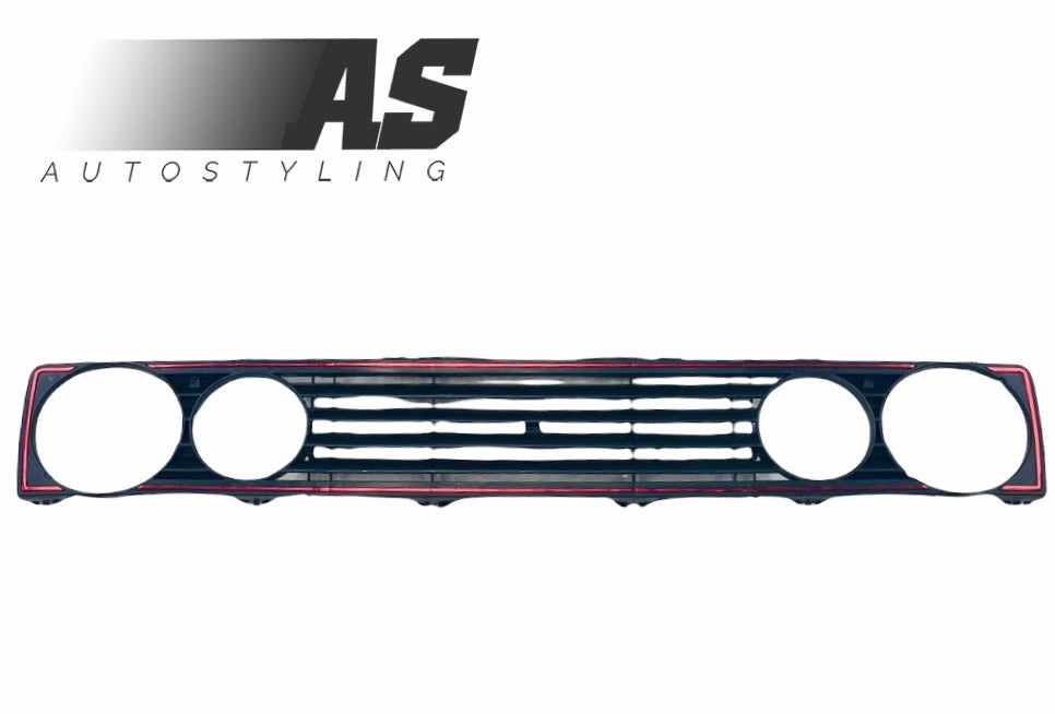 MK1 GRILL DOUBLE LIGHT BADGELESS REDLINE