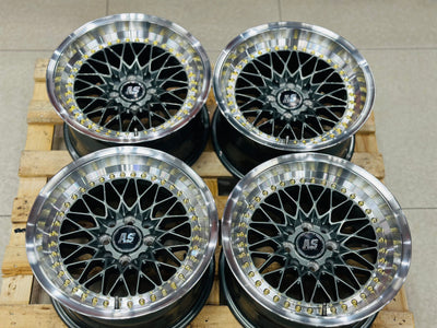 15” AS-7418 VS  GUNMETAL 4/100 4/114 wheels