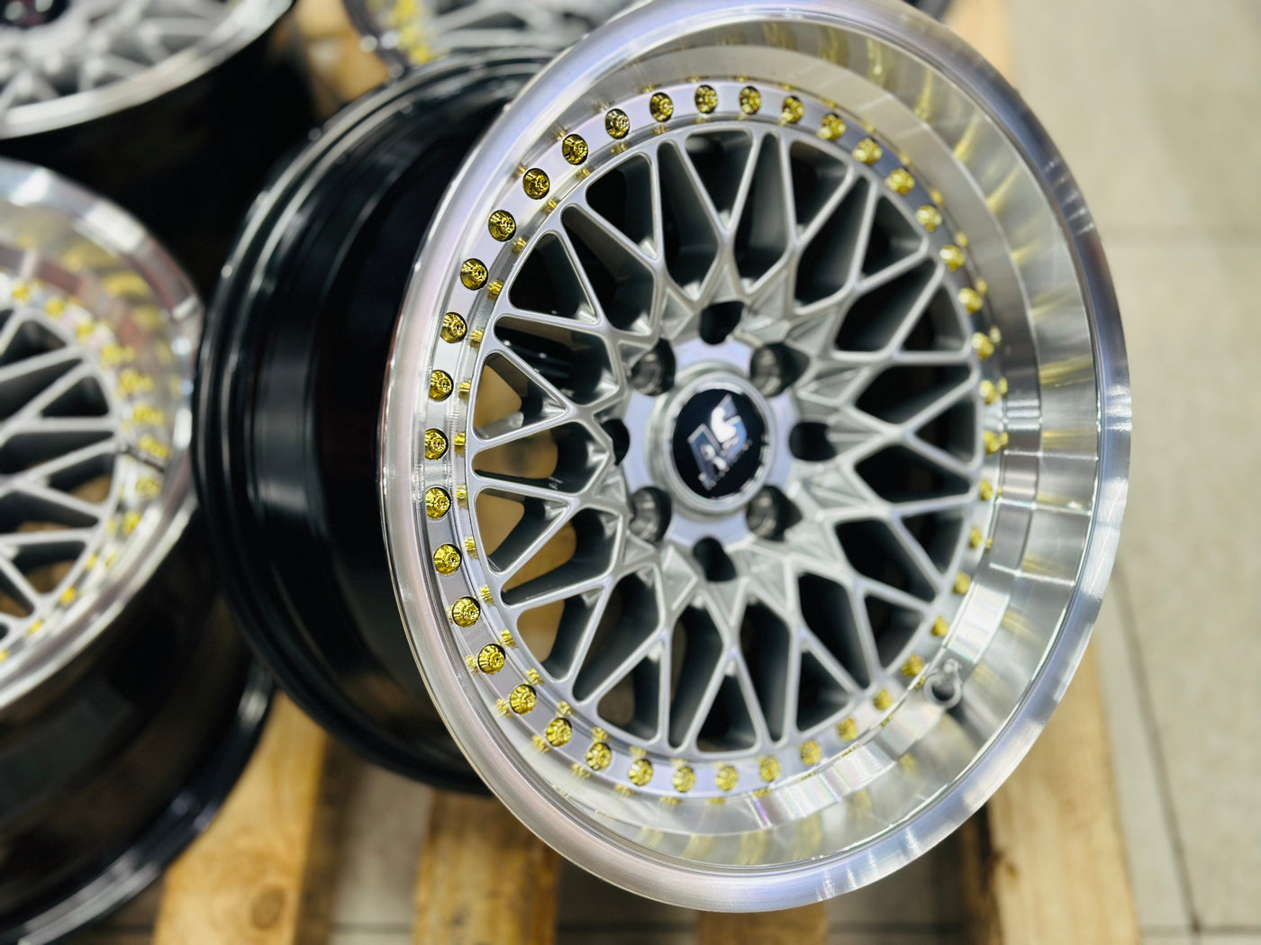 15” AS-7416 VS SILVER  4/100 4/114 wheels