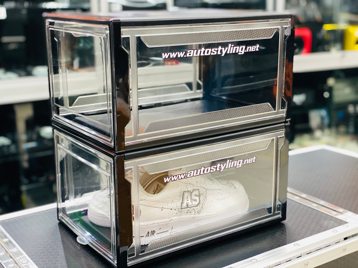 AS SNEAKER / MODEL CAR DISPLAY BOX BLACK