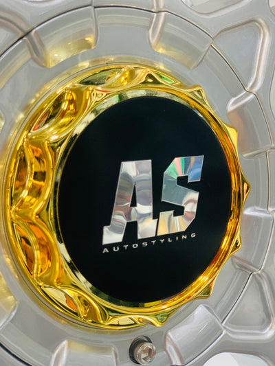 15'' AS- RC2 SILVER, GOLD STUDS 4x100 4x114 wheels