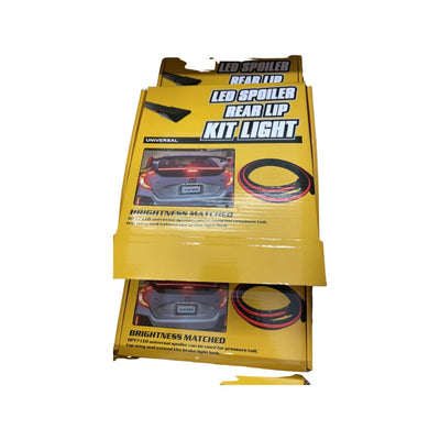 Samurai rubber carbon look boot lip with led