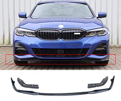 BMW G20 MP STYLE 3PCE FRONT SPOILER GLOSS BLACK