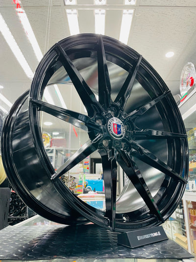 21” AS-5010 5x120 9/10.5j PCD GLOSS BLACK wheels