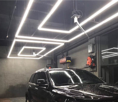 Designer Hexagon /arrow led lights 4.8m x2.4m