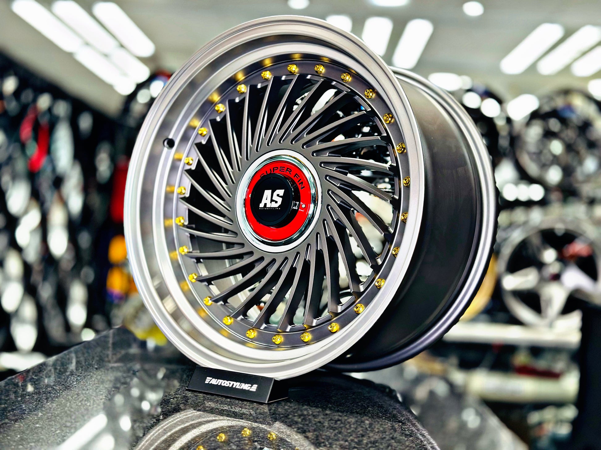 17” AS SUPERFIN  4x100 & 4x114 matt grey wheels (S)