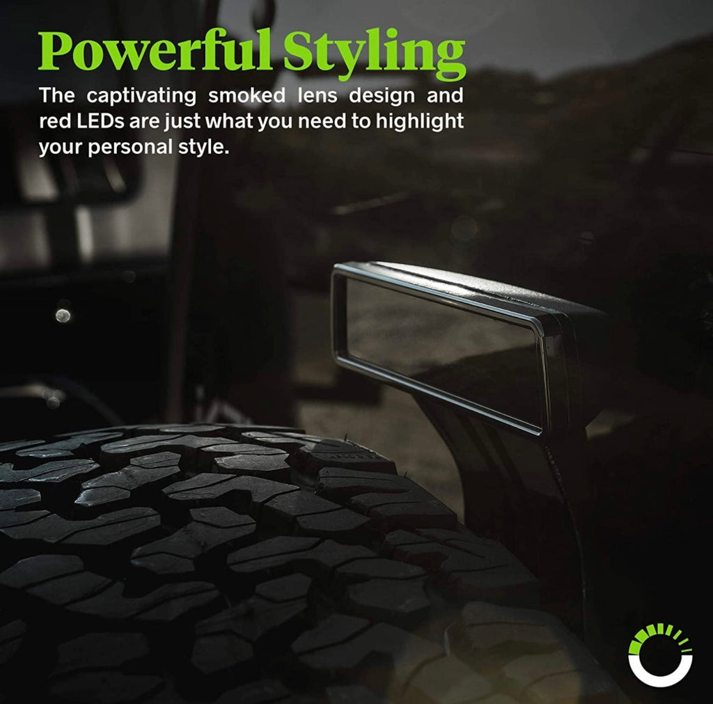 Jeep Wrangler 3rd brake light smoked led