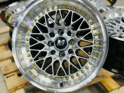 15” AS-7416 VS SILVER  4/100 4/114 wheels