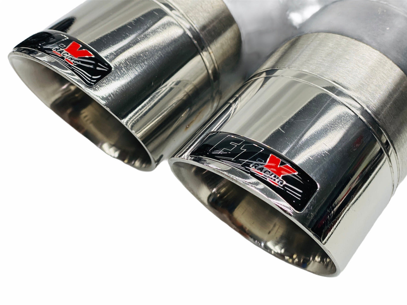 CHROME TIP MONTOYA TWIN TAILPIECE 63MM