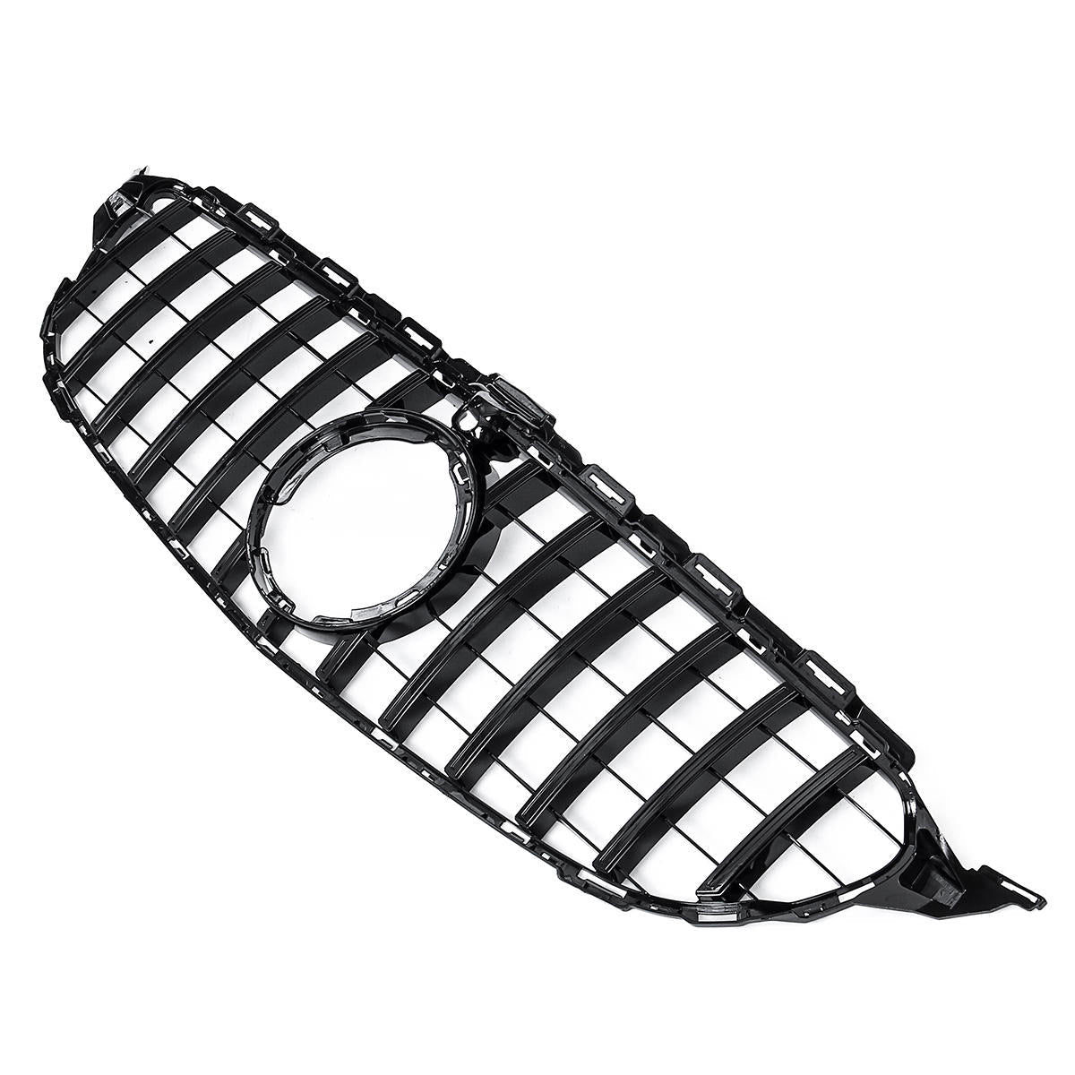 MERCEDES W205 GT GLOSS BLACK GRILL CAMERA COMPATIBLE