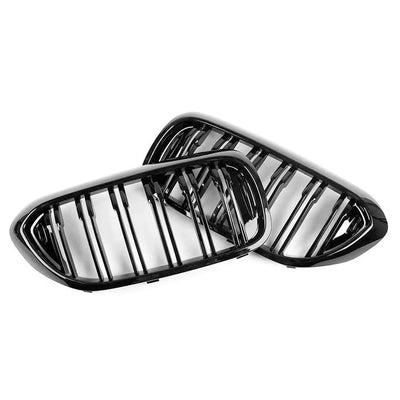 BM G30 5-Series Piano Black Double Slat Kidney Grille (19-On)
