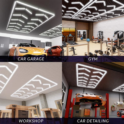 Designer Hexagon /arrow led lights 4.8m x2.4m