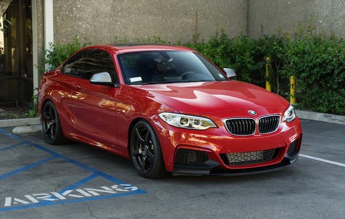 BMW 2SERIES F22 SEDAN MP 4pce FRONT SPOILER GLOSS BLACK