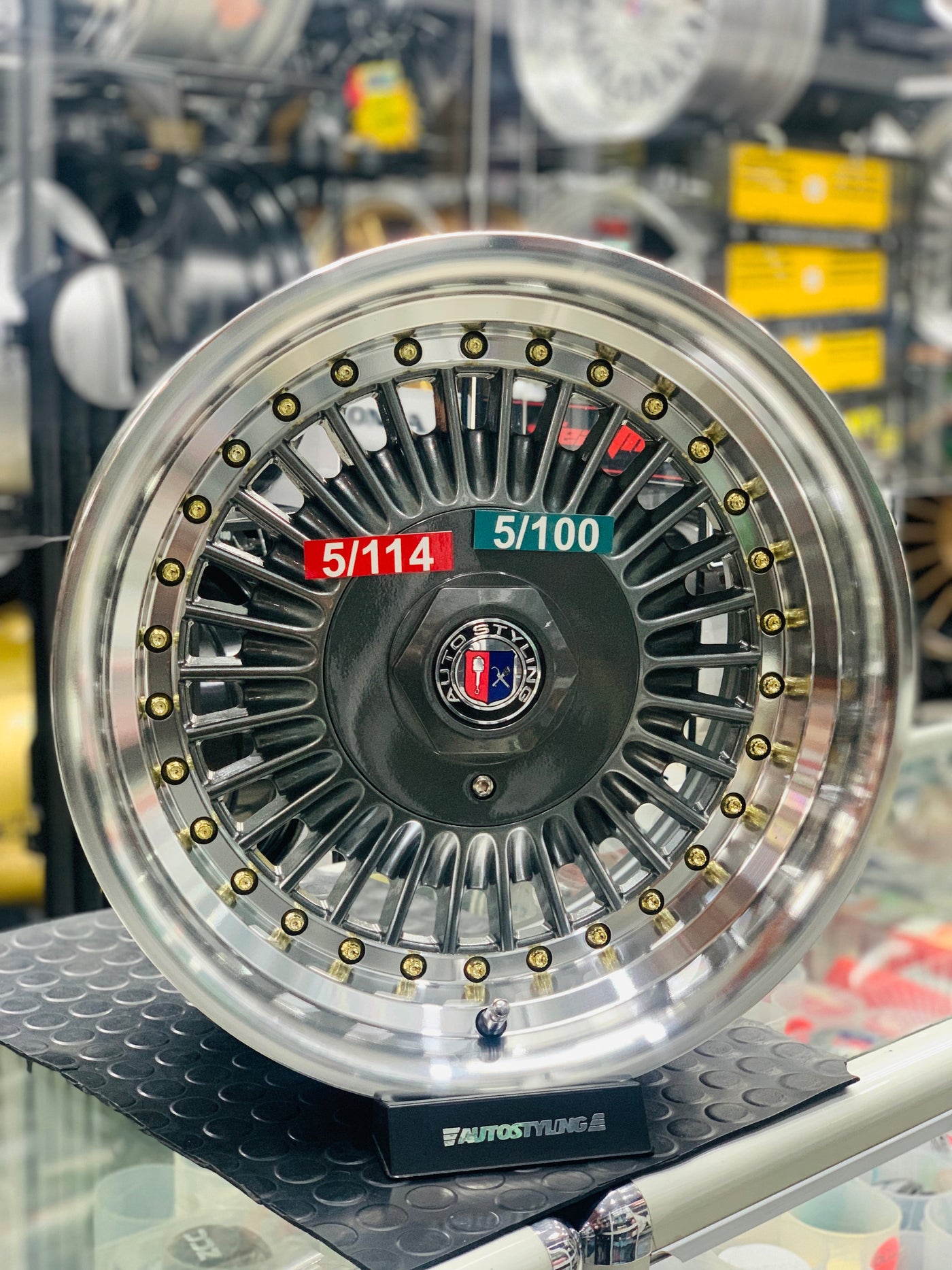 15” AS- EMITZ 5x100 & 5x114 gunmetal wheels