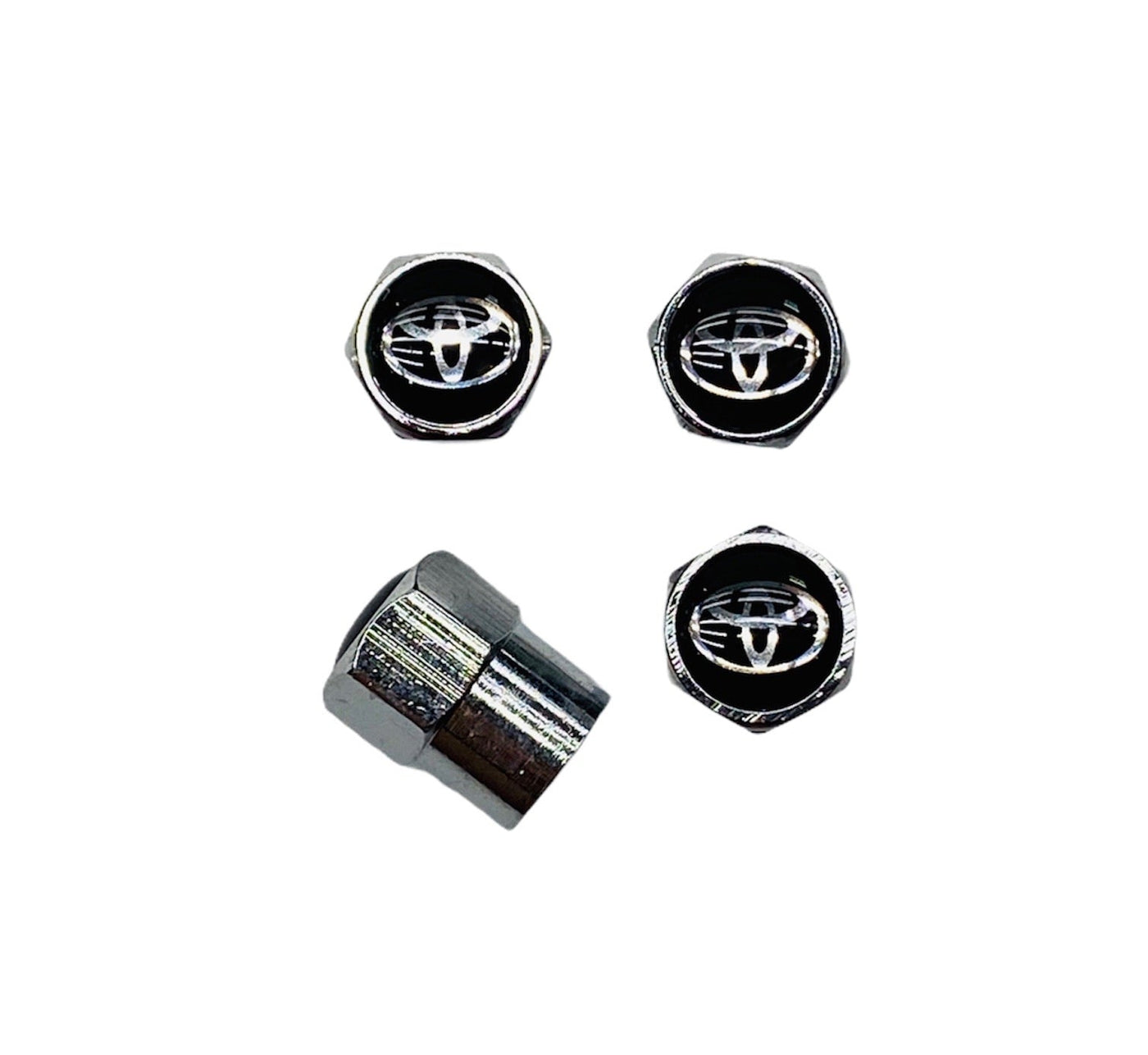 BLACK TOYOTA VALVE CAPS