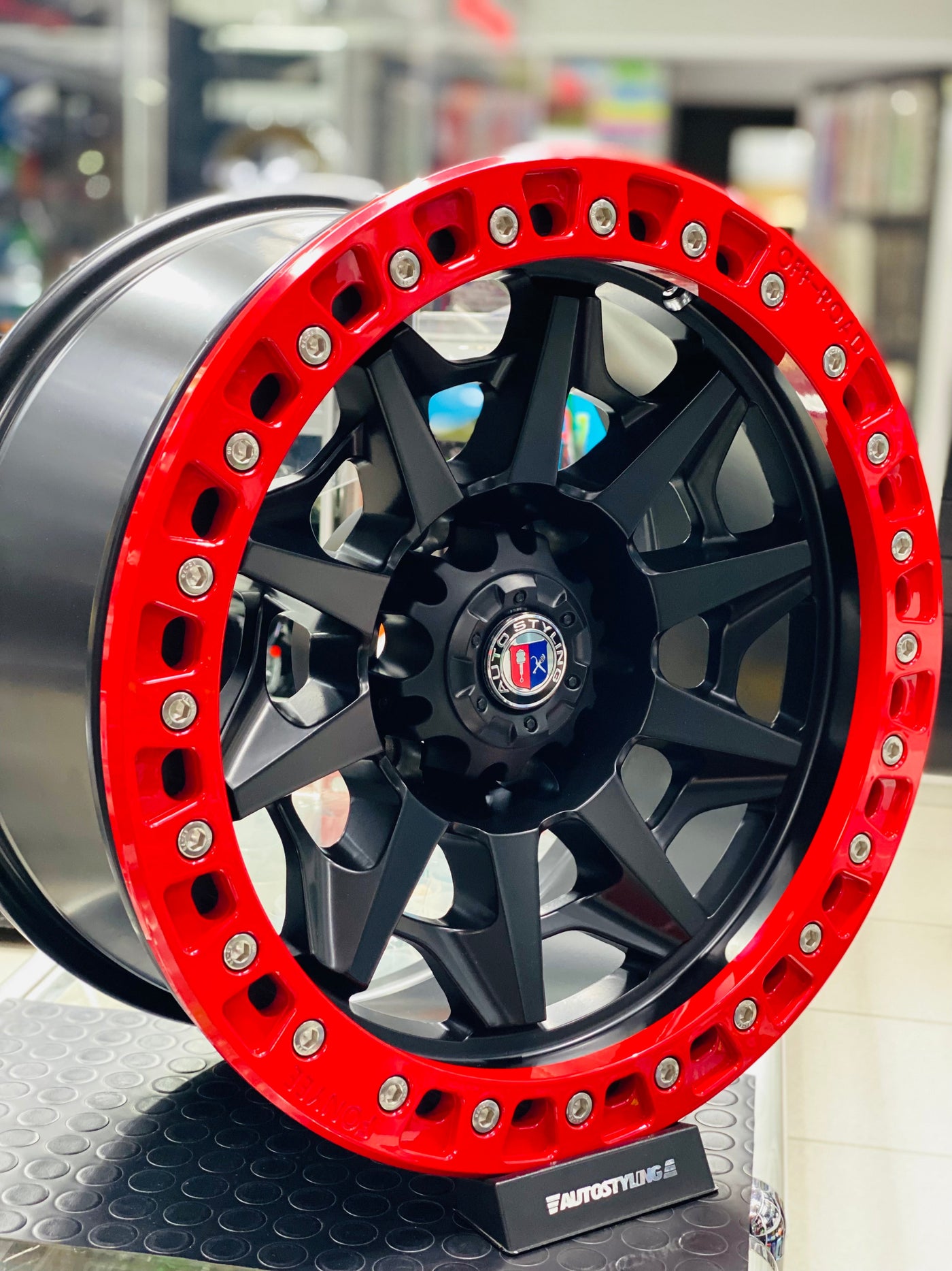 18” AS- F2005 RED FLOWFORGED BAKKIE RIMS 6/139