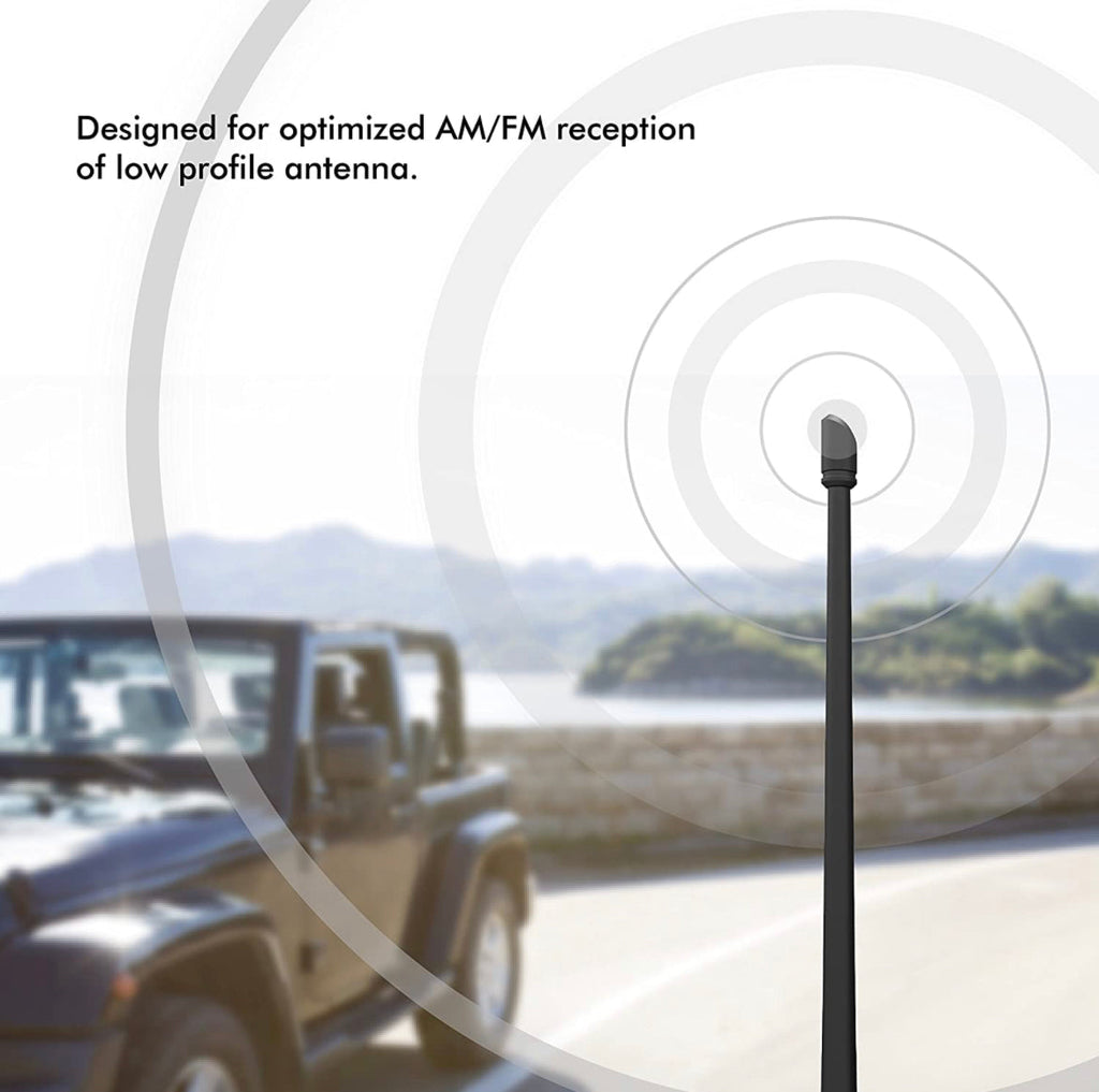 JEEP RYDONAIR 13” RUBBER/CARBON REPLACEMENT ANTENNA