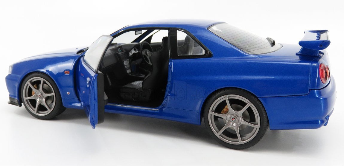 SOLIDO 1:18 SCALE MODEL CAR NISSAN GTR R34 (1999)
