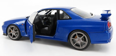 SOLIDO 1:18 SCALE MODEL CAR NISSAN GTR R34 (1999)