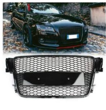 Audi A5 2008-2012 debadged grill gloss black