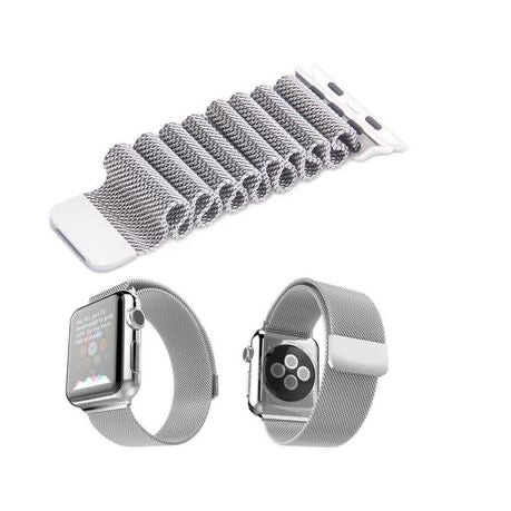 38mm/40mm Magnetic Milanese Strap for Apple Watch - Silver