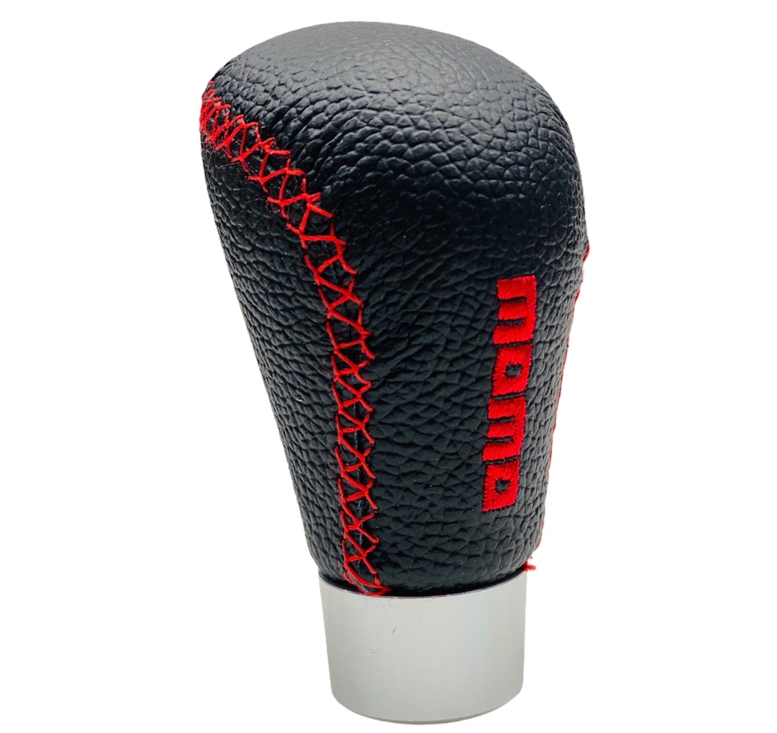 LONG BLACK WITH RED STITCH GEAR KNOB