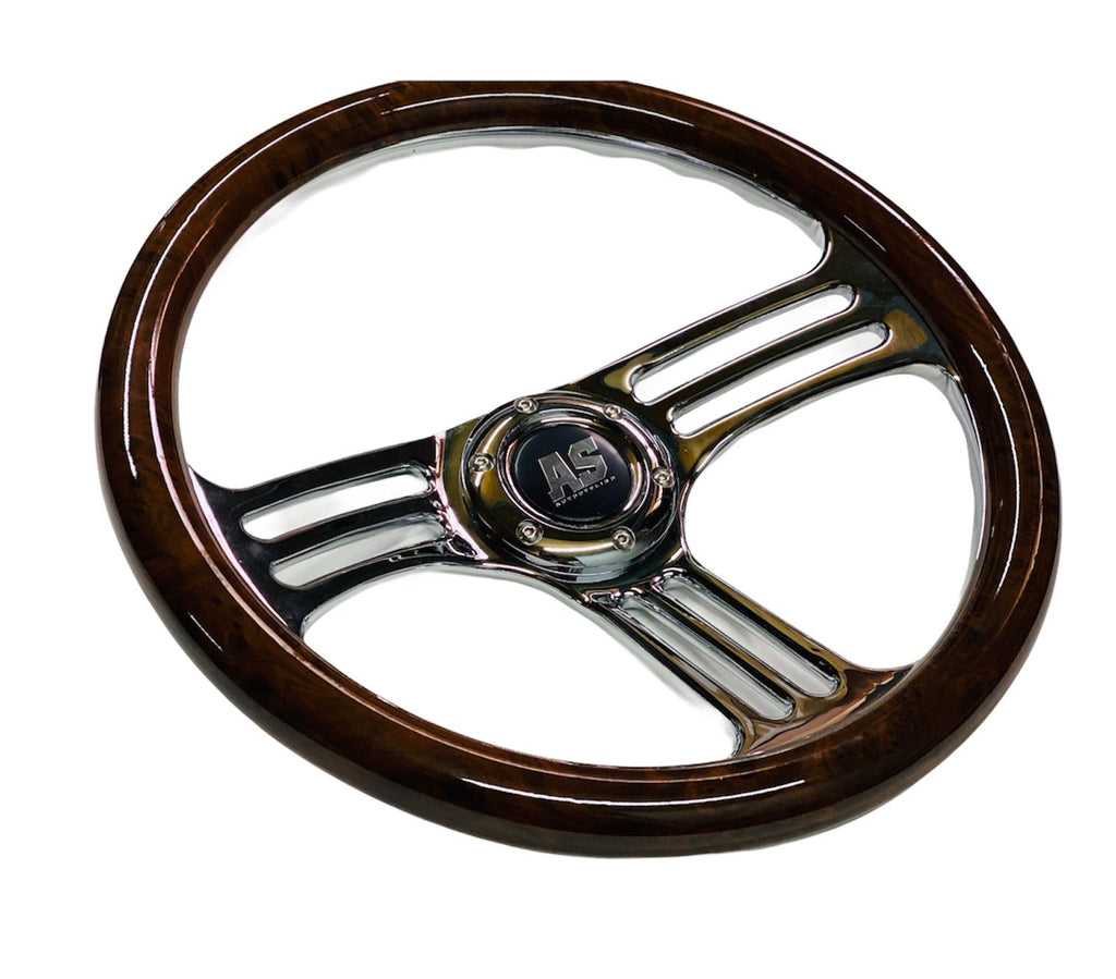 WOOD GRAIN STEERING WHEEL