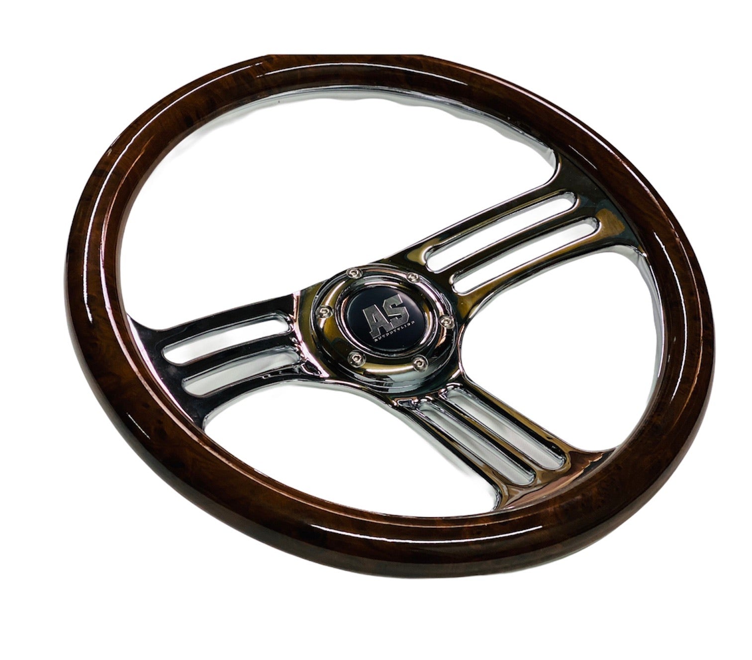 WOOD GRAIN STEERING WHEEL