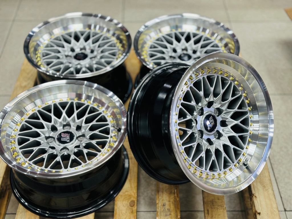 15” AS-7416 VS SILVER  4/100 4/114 wheels